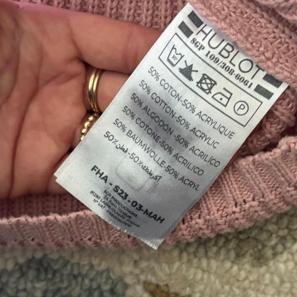 Dusty Rose Nautical Hublot Knit Sweater Preppy Sailing Size Xxl Comfy View 6